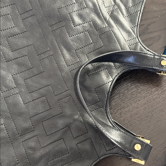 Tory Burch Black T Stitched Tote Bag - Picture 13 of 13